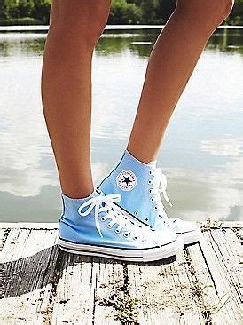 carolina blue converse high tops.